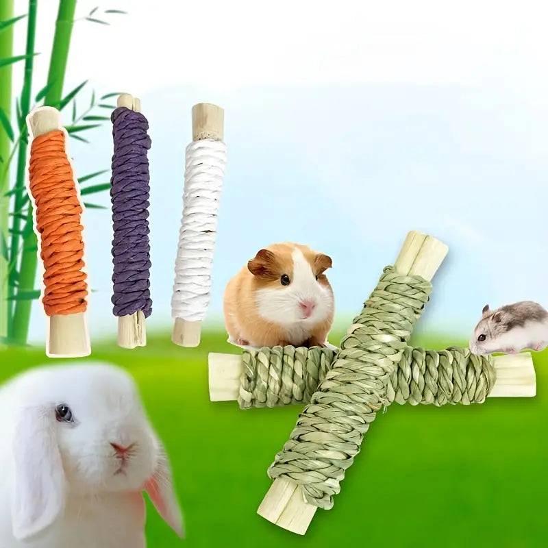 Small Animal Molar Sticks - Chew Toys for Rabbits, Guinea Pigs, Hamsters, and Chinchillas, toy from Dahlia Pets