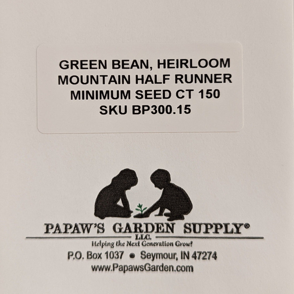 Mountain Half Runner Heirloom Green Bean Seeds, image 3 of 6