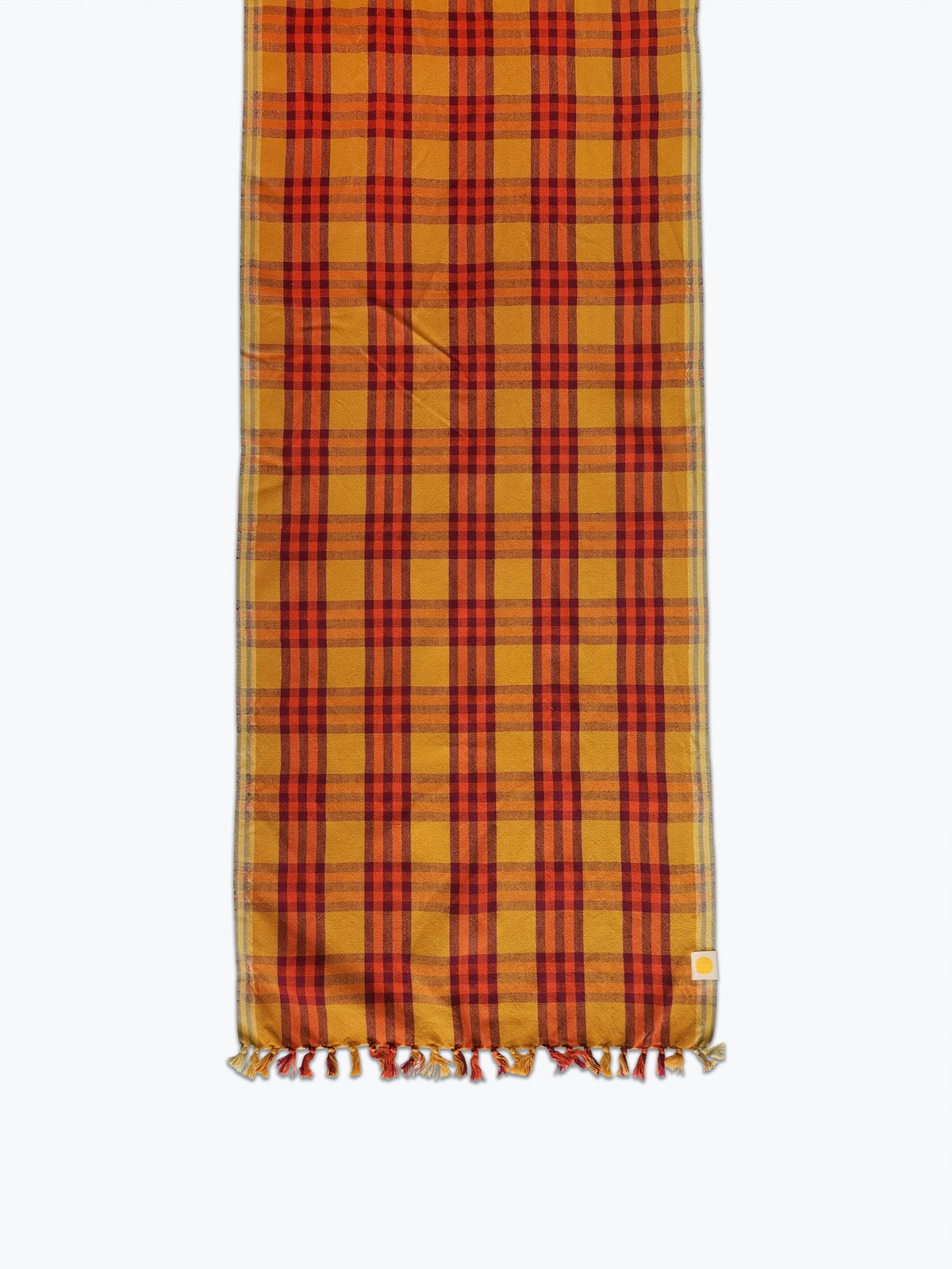 Waffle Plaid Table Runner - Naranja, Table Runners from All Roads
