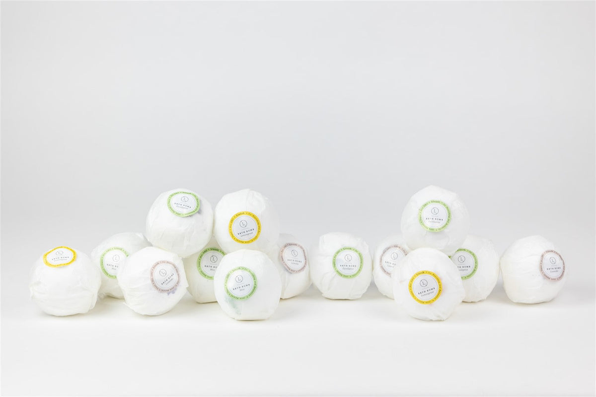 Bulk - 100 Natural Vegan Mix scents Bath Bombs - White, Health & Beauty from Lizush
