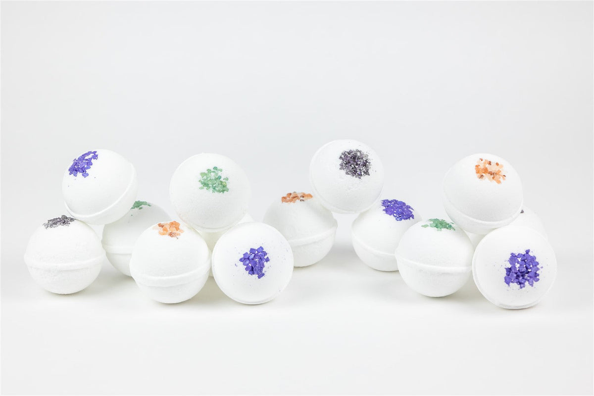 Bulk - 100 Natural Vegan Mix scents Bath Bombs - White, Health & Beauty from Lizush