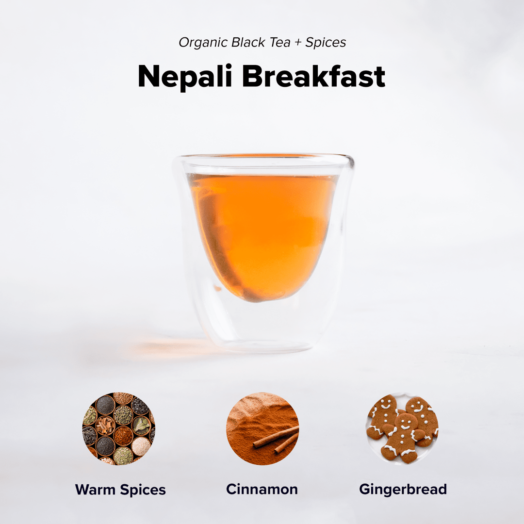 Nepali Breakfast (Classic Chai) - 15 Pyramid Tea Bags, image 2 of 4