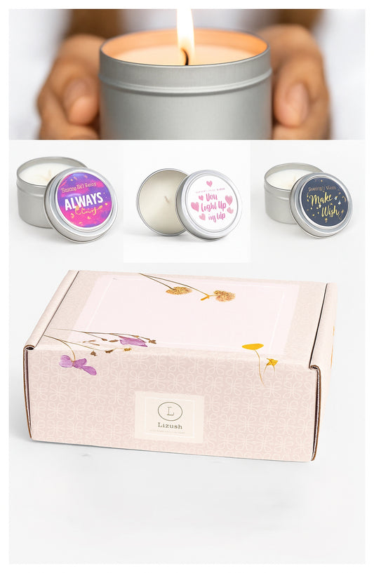 Bergamot & Lavender Soy Candle Trio – 3 Aromatherapy Candles