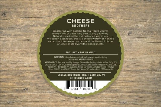 Smoked Mozzarella, Cheese from Cheese Brothers, Inc.