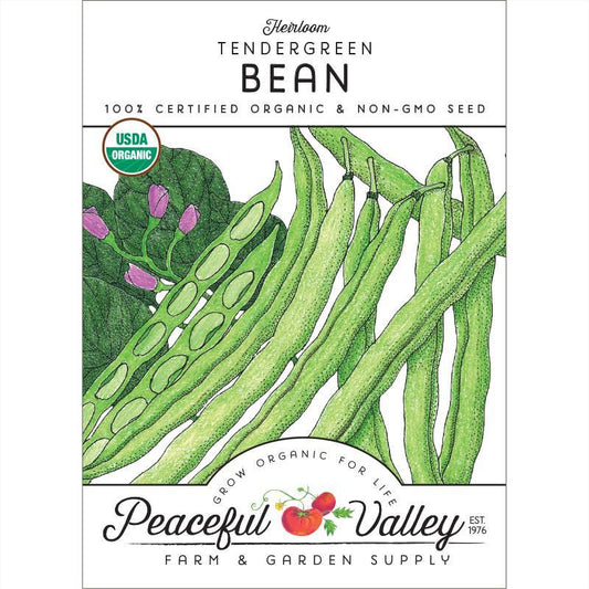 Tendergreen Bush Bean Seeds (Organic), Garden from Grow Organic