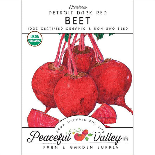 Detroit Dark Red Beet Seeds (Organic), Garden from Grow Organic