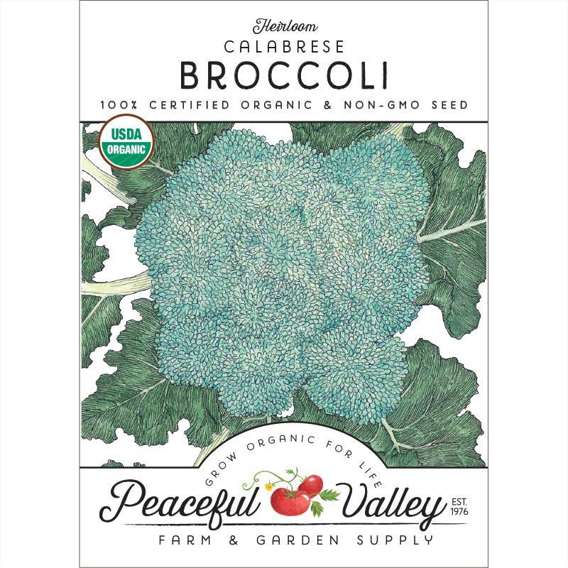 Calabrese Broccoli Seeds (Organic), Garden from Grow Organic