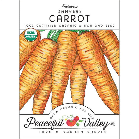 Danvers Carrot Seeds (Organic), Garden from Grow Organic