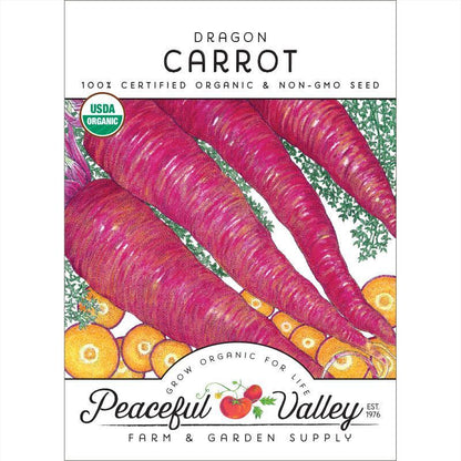Dragon Carrot Seeds (Organic), Garden from Grow Organic