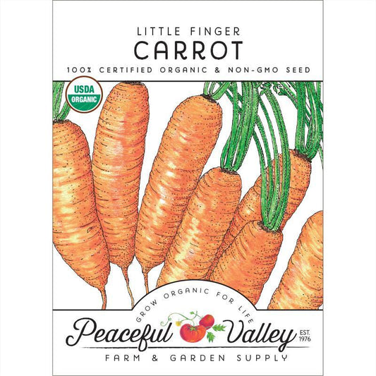 Little Finger Carrot Seeds (Organic), Garden from Grow Organic
