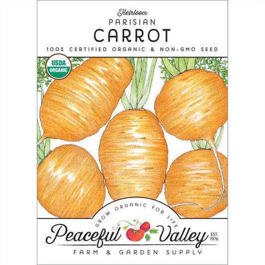 Parisian Carrot Seeds (Organic), Garden from Grow Organic