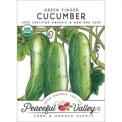 Green Finger Cucumber Seeds (Organic), Garden from Grow Organic