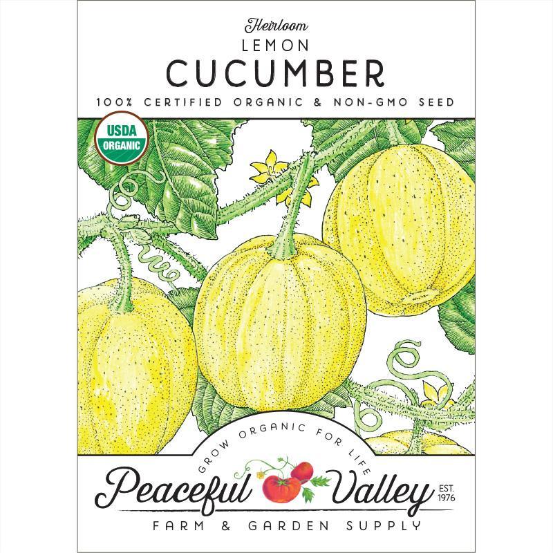 Lemon Cucumber Seeds (Organic), Garden from Grow Organic