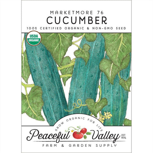 Marketmore 76 Cucumber Seeds (Organic), Garden from Grow Organic