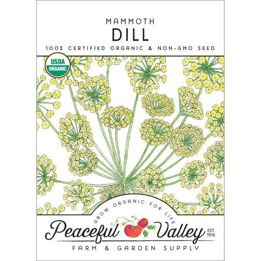 Mammoth Dill Seeds (Organic), Garden from Grow Organic