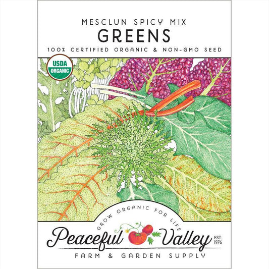 Mesclun Spicy Mix Greens Seeds (Organic)