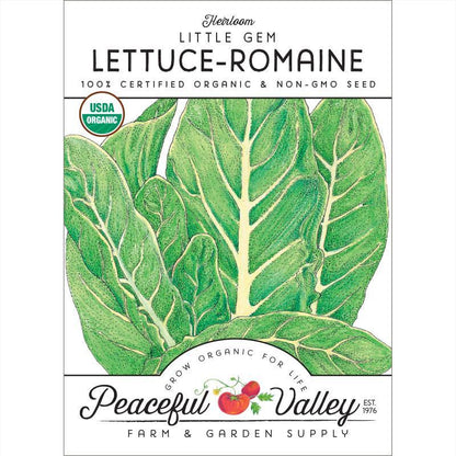 Little Gem Lettuce Seeds (Organic), Garden from Grow Organic