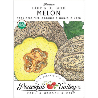 Hearts of Gold Melon Seeds (Organic)