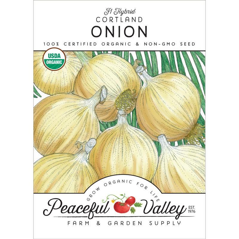 Cortland Onion Seeds (Organic), Garden from Grow Organic
