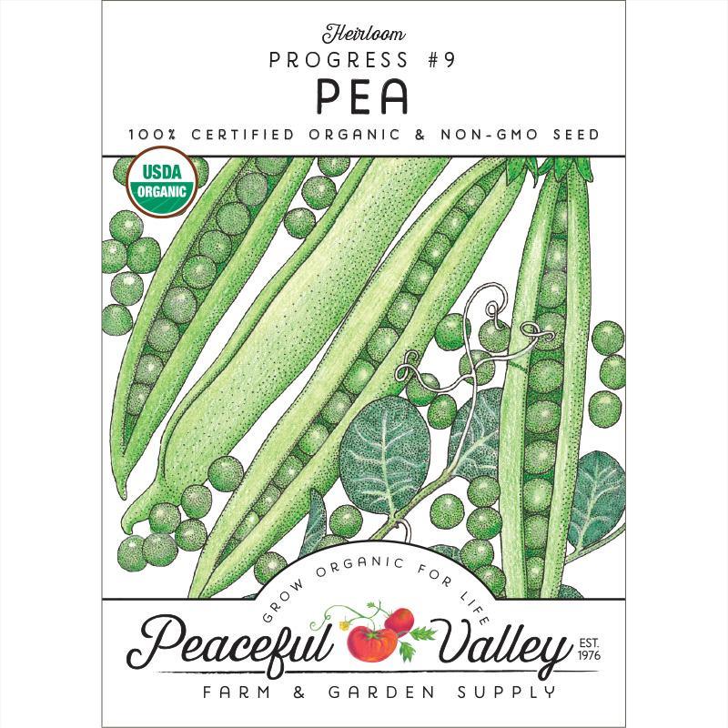 Progress #9 Pea Seeds (Organic), Garden from Grow Organic