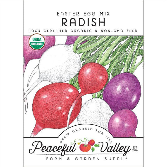 Easter Egg Mix Radish Seeds (Organic), Garden from Grow Organic