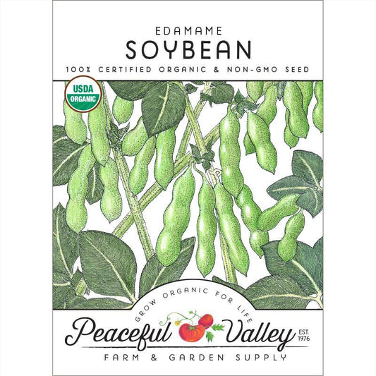 Edamame Soybean Seeds (Organic), Garden from Grow Organic