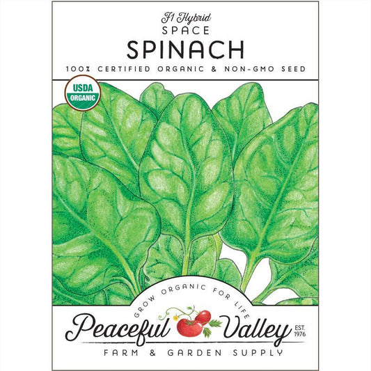 Space Spinach Seeds (Organic) by Grow Organic