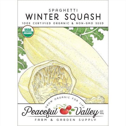 Spaghetti Winter Squash Seeds (Organic), Garden from Grow Organic