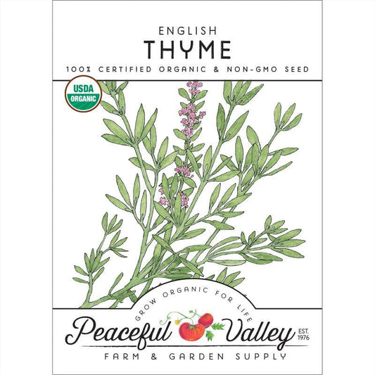 English Thyme Seeds (Organic), Garden from Grow Organic