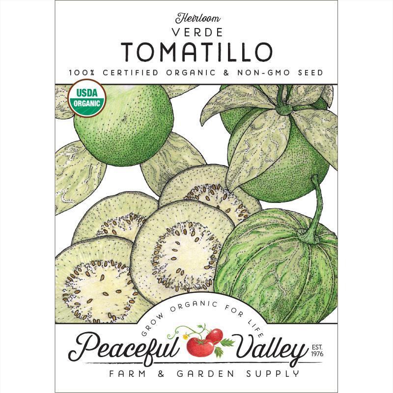 Verde Tomatillo Seeds (Organic), Garden from Grow Organic
