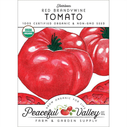 Brandywine Tomato Seeds (Organic), Garden from Grow Organic