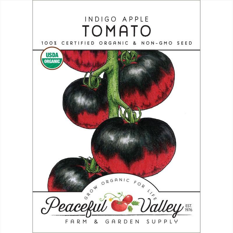 Indigo Apple Tomato Seeds (Organic) by Grow Organic