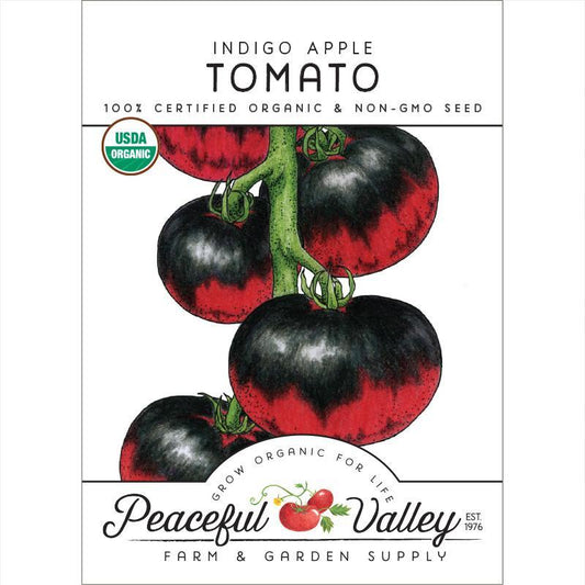 Indigo Apple Tomato Seeds (Organic) by Grow Organic