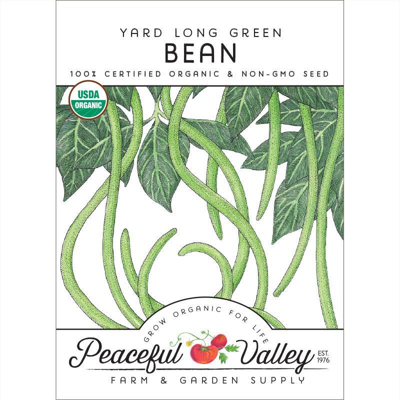 Yard Long Pole Bean Seeds (Organic), Garden from Grow Organic