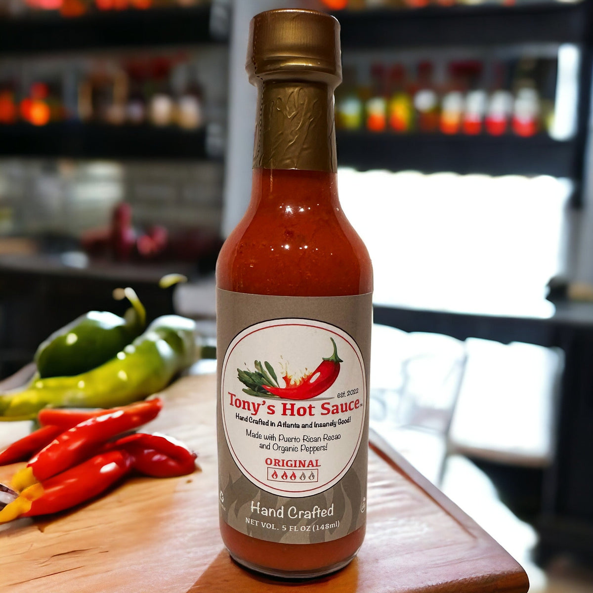 Tony's Handcrafted Hot Sauce- Original  Hot Sauce Gift Set, Hot Sauce from Tony's Hot Sauce Company