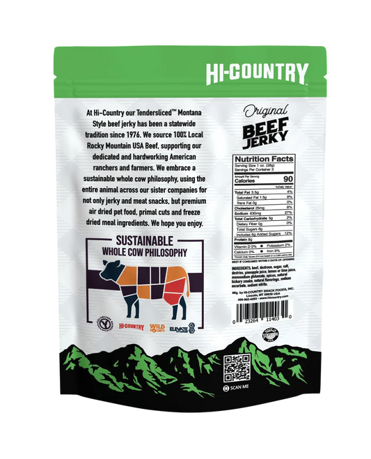 Original Beef Jerky, Jerky from Hi-Country Snack Foods Inc.