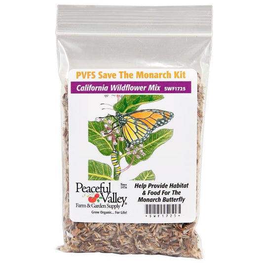 Peaceful Valley Save the Monarch Kit - California (1/8 lb), Garden from Grow Organic