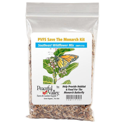 Peaceful Valley Save the Monarch Kit - Southeast (1/8 lb), Garden from Grow Organic