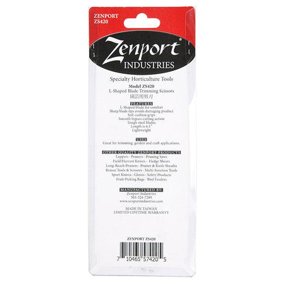 Zenport Curved Blade Snips, Garden from Grow Organic