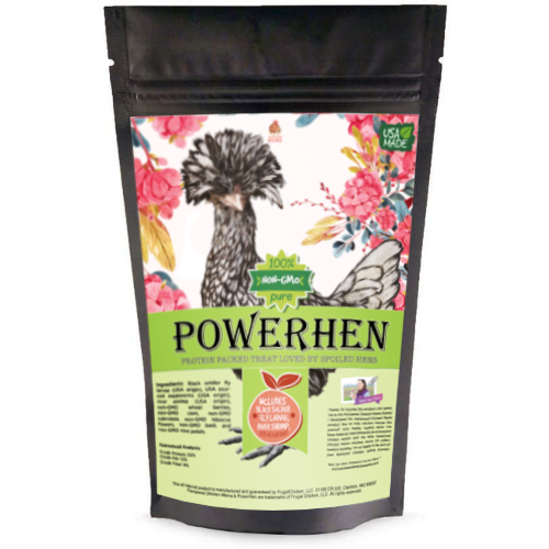 PowerHen (TM) High Protein Treat With Mealworms, Black Soldier Fly Larvae, & Herbs For Backyard Chickens, Chicken Treats from Dahlia Pets