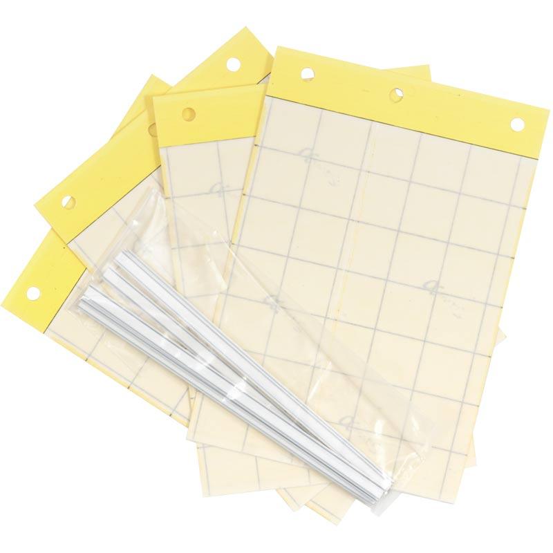 Pest Wizard Yellow Sticky Card Trap, Large 4-Pack, Garden from Grow Organic