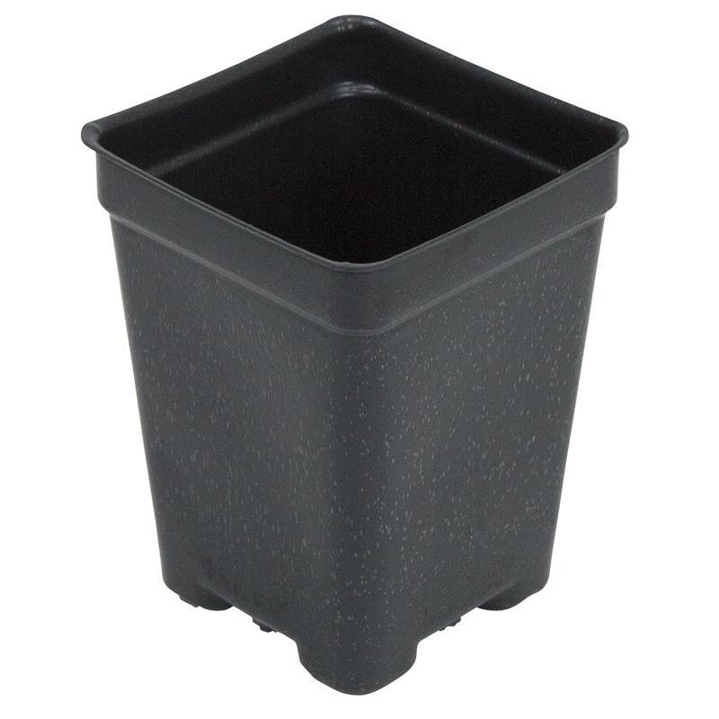 Plastic Pot Deep Vacuum 3" sq, Garden from Grow Organic