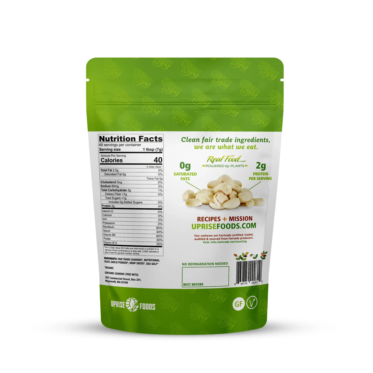NOOCH IT! Vegan Cashew Parmesan – 12oz (4-Pack) | Dairy-Free Cheese Topping for Pasta, Popcorn, Meal Prep & More