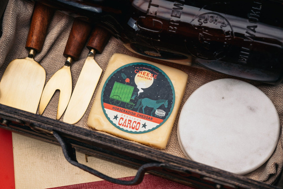 "Precious Cargo" Horseradish Cheddar, Cheese from Cheese Brothers, Inc.