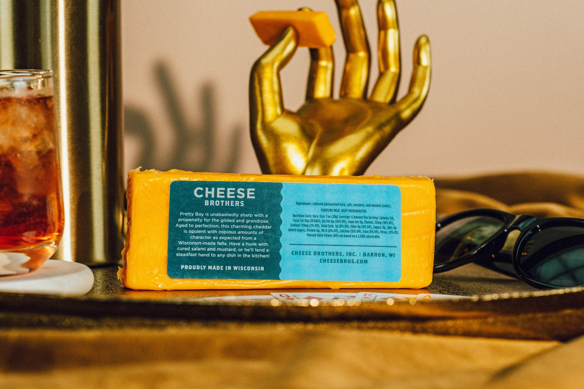 "Pretty Boy" Sharp Cheddar, Cheese from Cheese Brothers, Inc.
