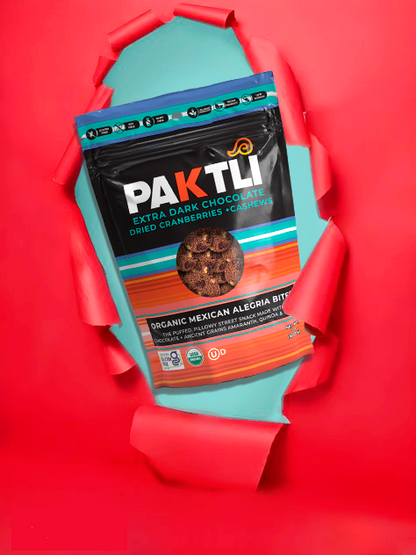 NEW Extra Dark Chocolate Alegria Bites w/ Cranberries + Cashews