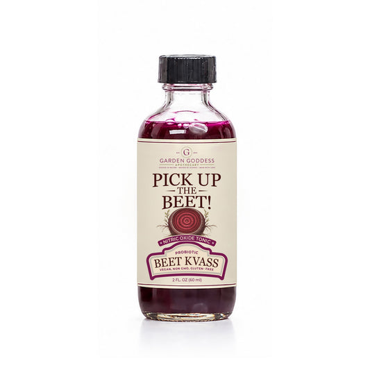Organic Raw Beet Juice Kvass with Nutrients 2 oz Bottles