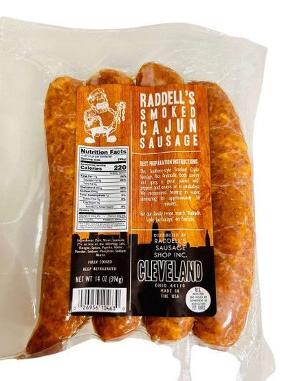 Smoked Cajun Sausage (AKA Andouille), Meat from Raddell's Sausage