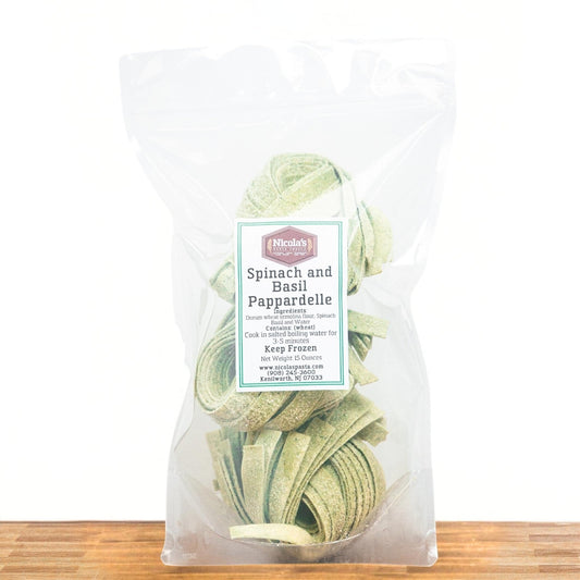 Hand Cut Fresh Spinach and Basil Pappardelle, Pasta & Noodles from Nicola's Marketplace