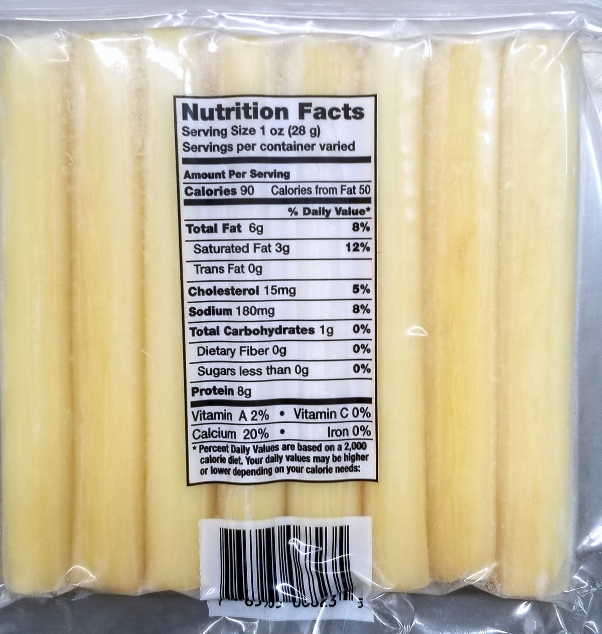 Smoked String Cheese, Smoked 8 oz Package, image 3 of 3